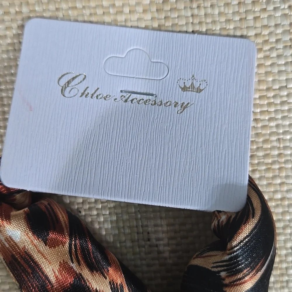 Leopard Print Silk Scarf